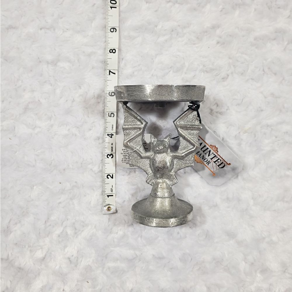 Halloween fall seasonal spooky bat candle holder
